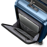 Samsonite Octiv Lightweight Hardshell 21-Inch Pro Carry-On Luggage - Durable & Impact Resistant, 360° Aero Trac Spinner Wheels, Adjustable Handle, Expandable Suitcase, TSA Approved Lock - Blue