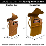 ili New York Leather Mini Sac Crossbody - Genuine Leather Crossbody Bags for Women with RFID Blocking, Adjustable Strap