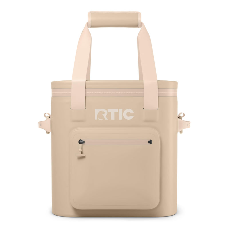 RTIC 20 Can Ultra-Tough Soft Cooler Pro, Insulated, Waterproof, Leakproof, Portable, Floating Bag for Beverage, Drink, Lunch, Outdoor, Beach, Car, Camping, Picnic, Fishing, Boat, 13L, Beach