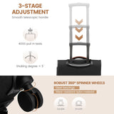 LOVEVOOK Carry On Luggage 22x14x9 Airline Approved,20 Inch Carry-on Suitcase for Women,Softside Suitcases with Wheels,Rolling Checked Luggage with TSA Lock,Lightweight Travel
