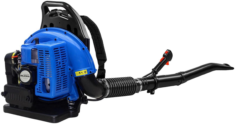 63CC Gas Backpack Leaf Blower, 2 - Stroke Engine, 665 CFM, 205 MPH for Lawn Care, Yard Debris & Snow Removal