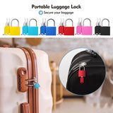 6Pcs Luggage Locks Small Suitcase Locks with Keys Plastic - Covered Mini Padlock for Suitcase Backpack Box Bag