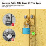 6Pcs Luggage Locks Small Suitcase Locks with Keys Plastic - Covered Mini Padlock for Suitcase Backpack Box Bag