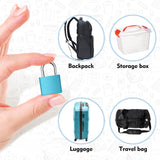 6Pcs Luggage Locks Small Suitcase Locks with Keys Plastic - Covered Mini Padlock for Suitcase Backpack Box Bag