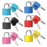 6Pcs Luggage Locks Small Suitcase Locks with Keys Plastic - Covered Mini Padlock for Suitcase Backpack Box Bag