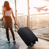 7 - mi Water Resistant Print Trolley Case, Black, Size L: Fit 28 - 30 Inch Luggage