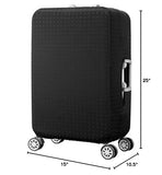 7 - mi Water Resistant Print Trolley Case, Black, Size L: Fit 28 - 30 Inch Luggage
