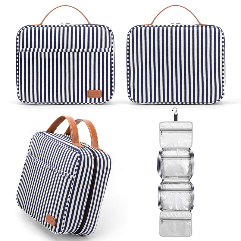 Bosidu Hanging Travel Toiletry Bag, Large Capacity Cosmetic Travel Toiletry Organizer for Women with 4 Compartments & 1 Sturdy Hook, Perfect for Daily Use/Valentines' Day