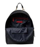 Tommy Hilfiger Amelia II Medium Dome Backpack-Embossed TH Serif Critter PVC Black One Size