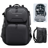 ULANZI BP10 35L Hardshell Camera Backpack, Professional Splash-proof Photography Camera Case Anti Theft Travel f Photographers Unisex Drone DSLR Mirrorless Camera Lens Tripod Holder 17'' Laptop Black