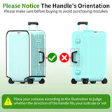 YHOUSE Suitcase Covers For Luggage, 30 Inch Clear PVC Luggage Covers Protector Full Thicken Transparent Waterproof Suitcase Sleeve With Large Velcro for 30" Wheeled Suitcases