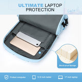 Maelstrom Travel Backpack for Women Men,25L Laptop Backpack Fits 15.6-Inch Laptop,Waterproof Carry On Backpack for Airplanes with Detachable Crossbody Bag & Shoe Compartment (Blue, Medium)