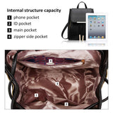 Pahajim Women's Fashion Travel Backpack Mini Purses Bag Cute Rucksack Multipurpose Shoulder Bag (black)