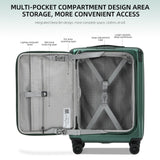 LOUIS KAISER Carry On Luggage, 20Inch & 29 Inch Top Opening Airline Approved ABS+PC Hard Shell Suitcases with Silent Wheels, TSA Lock,Front Pocket and Wet-dry Separated Six-piece Set