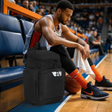 Goloni Basketball Backpack,Large Sports Bag with Ball Compartment & Shoe Compartment, Best for Basketball, Soccer, Volleyball,Gym, Travel