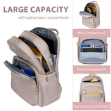 VANKEAN Laptop Backpack for Women with USB Port,15.6 Inch Laptop Computer Bag Travel Backpack Purse,Waterproof Work Business Backpack College Teacher Bags, Light Dusty Pink