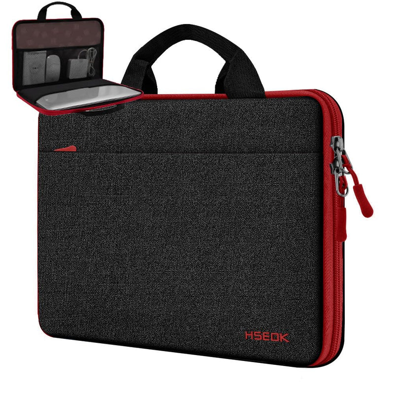 Hseok Laptop Sleeve 13-14 Inch Case Briefcase Compatible with MacBook Pro 14 inch M4/M3/M2/M1 All Model of 13.3 Inch Mac Air/Pro, XPS 13 14, Most Popular 13"-14" Notebooks,B01K03