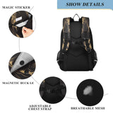 ARGTILDN Western Cowboy Horse Backpack for Boys Girls Kids School Bag Lightweight Laptop Backpack Elementary Capacity Bookbags for Travel Daypack with Reflective Stripes