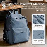 Simple School Backpack For Women Men Aesthetic Medium Backpack Lightweight Casual Daypack College Backpacks Cute Bookbag for Teens Girls Boys Basic Bagpack（Blue）