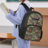 JOAIFO Fashion Green Jeep Print Backpacks for School Kids Book Bag with Adjusatble Straps Lightweight Kids School Bags Bookbag for Camping Hiking