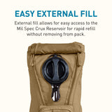 CamelBak Ambush Tactical Hydration Backpack with 100oz/3L Mil Spec Crux Reservoir Bladder - MOLLE, Coyote