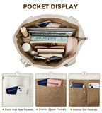 KALIDI Tote Bag for Women,Shoulder Bag with Laptop Compartment for work Leisure Nylon Top-Handle Foldable Weekend