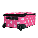 Rockland Fashion Softside Upright Luggage Set, Expandable, Pink Dots, 2-Piece (14/19)