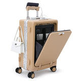 Nobl Travel Carry On Luggage, Noble Zipperless Aluminum Frame PC Hard Shell Suitcase, 22.5