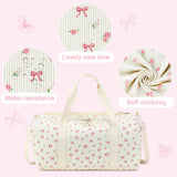 BTOOP Duffle Bag for Gym Sports Women Girls Workout Travel Bag Weekender with Shoe Compartment and Wet Pocket
