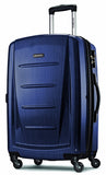 Samsonite Winfield 2 Hardside Expandable Luggage with Spinner Wheels, Navy, Checked-Large 28-Inch