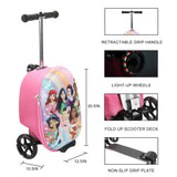 Disney Princesses Kids' 2-in-1 Suitcase (18") and Scooter Luggage