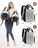 LOVEVOOK Small Backpack Purse for Women, Mini Backpack bag, Cute Fashion Backpack for Daily Travel Work, Beige-Black-Brown
