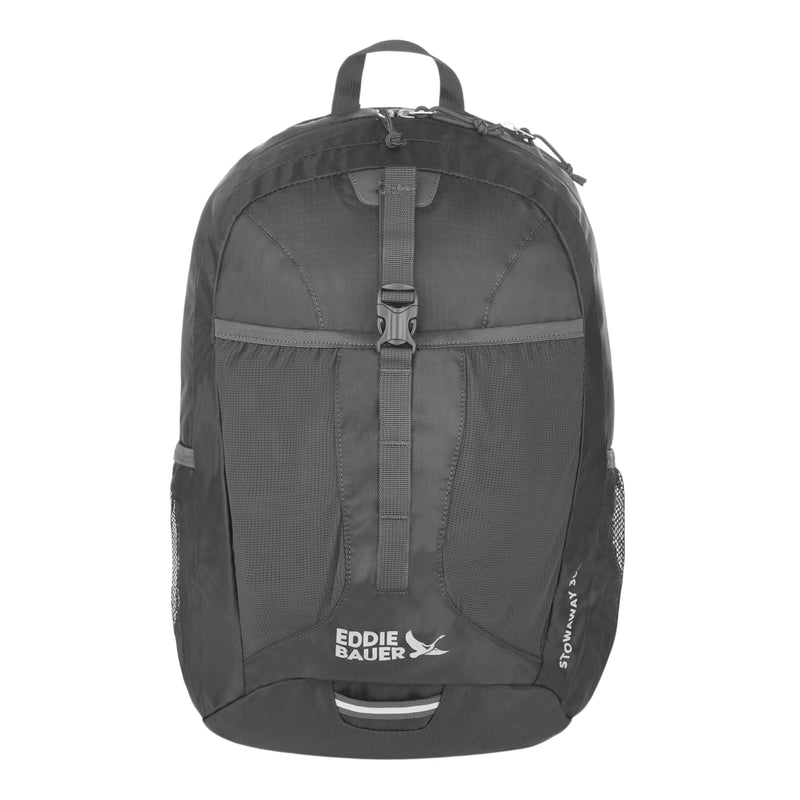 Eddie Bauer Stowaway Packable Backpack | Travel | Outdoor | Lightweight | Foldable | Durable | Ripstop Polyester | 30L - Dark Smoke