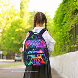 School Backpack for Boys- Video Game Backpacks Boys Backpack for Kids Children Teens Elementary Middle School - Students Bookbag Ages 6-18, Game Bookbag Travel Back Pack