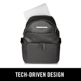 Kenneth Cole Reaction Marley Double Compartment Vegan Leather Womens 15" Laptop Fashion Backpack