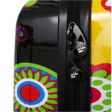 Mia Toro Pop Fiore Hardside Spinner Luggage 3pc Set-yellow Luggage Set, Gallio