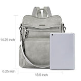 CLUCI Backpack Purse for Women Large Womens Leather Travel Fashion Backpack Purse Designer Ladies Shoulder Bags with Tassel