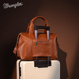 Wrangler Duffel Bag for Women Large Travel Weekender Bag Tapestry Designer Carry On Bags, Brown