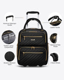 LUGGEX Underseat Carry On Luggage & Luggage Tag for Suitcases