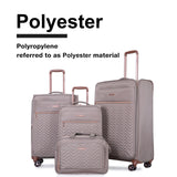 Travelhouse Luggage Set, Softside Suitcase 4-Piece (16/20/24/28), Expandable Lightweight Luggage Sets with Duffel Travel Bag,Suitcase with Double Spinner Wheels