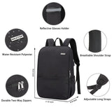 MAXTOP Deep Storage Laptop Backpack with USB Charging Port[Water Resistant] College Computer Bookbag Fits 15 Inch Laptop Black