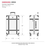 SwissGear 7739 Hardside Luggage Trunk with Spinner Wheels, Blush, Checked-Large 26-Inch