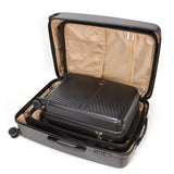 OMBRY Luggage Set 3 Pieces -Suitcase Set - Luggage with Wheels - Check-in Luggage - PC + ABS Durable Suitcase Rotating Silent Wheels 3-Piece 20/24/28 Mint Green (black)