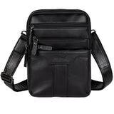 Ariscobull Leather Messenger Bag for Men, Small Leather Sling Shoulder Bag Messenger Pack for Men, Man Purse