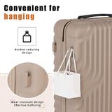 Eeeza Luggage Sets 5 Piece Suitcase with ABS Hard Shell Lightweight TSA Lock and Double Rotatable Detachable Wheels(Gray,20"/24"/28"/DB/TB)