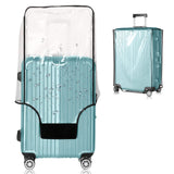 GigabitBest Suitcase Covers for Luggage – TSA Approved Clear PVC Luggage Protector Cover, Thick Transparent Waterproof Sleeve with Large Hook and Loop Closure, Fits 24