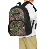 JOAIFO Fashion Green Jeep Print Backpacks for School Kids Book Bag with Adjusatble Straps Lightweight Kids School Bags Bookbag for Camping Hiking