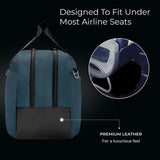Briggs & Riley Underseat Cabin Bag - Carry On Luggage for Travel, Softside Bag for Men & Women, RFID Data Protection, Adjustable Shoulder Strap, Fits up to 16" Laptop - ZDX Collection, Ocean