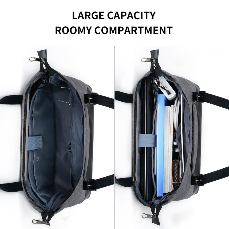 KROSER Laptop Tote Bag for Women, Purse Teacher Bag 15.6 Inch Laptop Bag Computer Work Briefcase Handbag Shoulder Bag