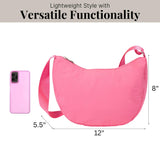 Baggallini Swift Crescent Crossbody Bag for Women - Lightweight 12"x8" Travel Purse Handbag